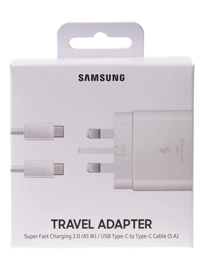 شاحن سريع جداً 45 واط USB-C – محول حائط نوع-C لهواتف سامسونج جالاكسي S22 ألترا/S22+/S22، S21 ألترا/S21 بلس 5G، نوت 20 ألترا، S20/S20 ألترا، تاب S8 ألترا/S8+، شحن سريع PPS - Image 4
