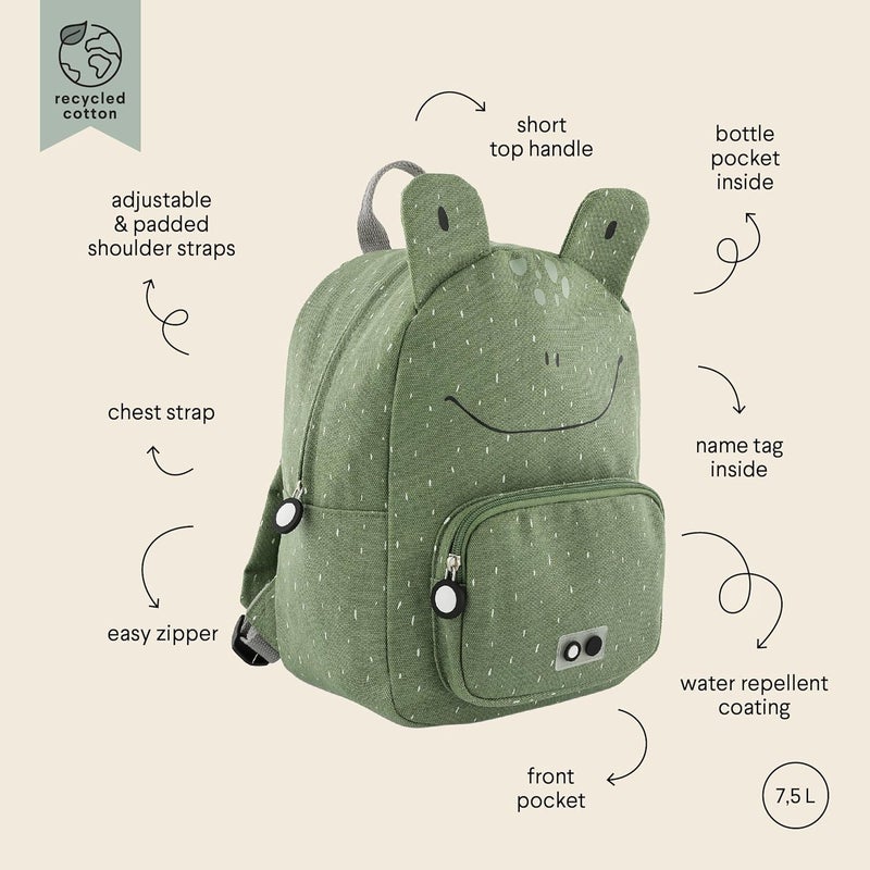 Trixie Mr. Frog Backpack for Kids - Water-Repellent and Cute Design - Image 3