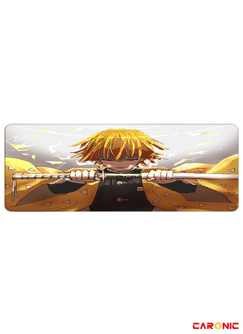 CARONIC Large Gaming Mouse Pad with Superior Micro Weave Cloth Extended Desk Mousepad with Stitched Edges Non-Slip Base Water Resist Keyboard Pad For Gamer And Office Home DS 13  - Image 1