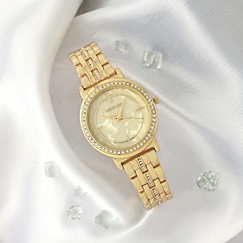 Joker & Witch Moonlight 34mm Gold Dial 16mm Gold Stainless Steel Watch for Women - Image 3