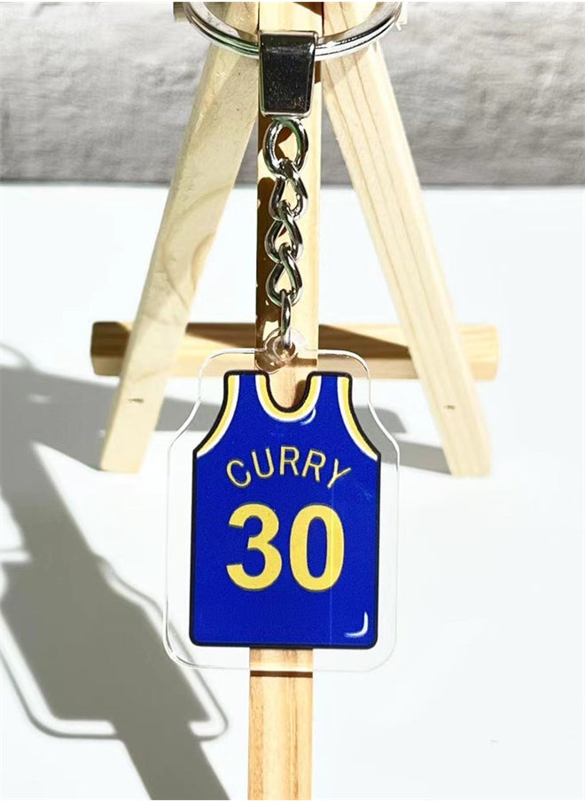 Generic Commemorative Jersey Basketball Star Keychain Men And Women Schoolbag Car Pendant Accessories 