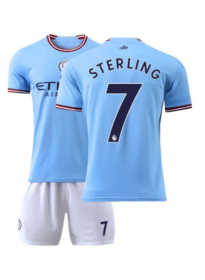 Generic Sterling Manchester City No.7 Football Suit  - Image 1