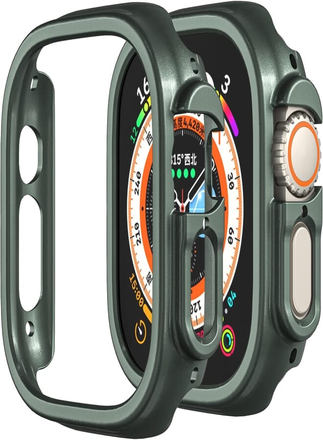 Next Next store Compatible with i watch Ultra 49mm Hard PC Case Shockproof All-Around Shockproof Hard PC Bumper Cover (Green)