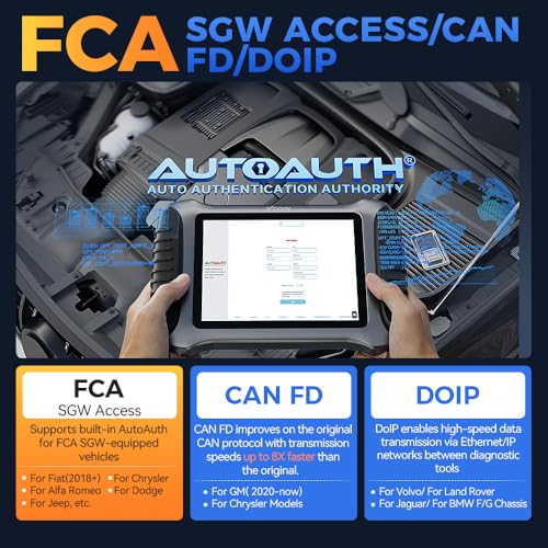 XTOOL XTOOL IP900BT OBD2 Scanner, Car Diagnostic Tool with 41+Reset, ECU Coding Automotive Scanner, Wireless Vehicle Scan Tool, 4000+ Bidirectional Scan Tool, CANFD/DoIP/FCA Autoauth, Full System - Image 5