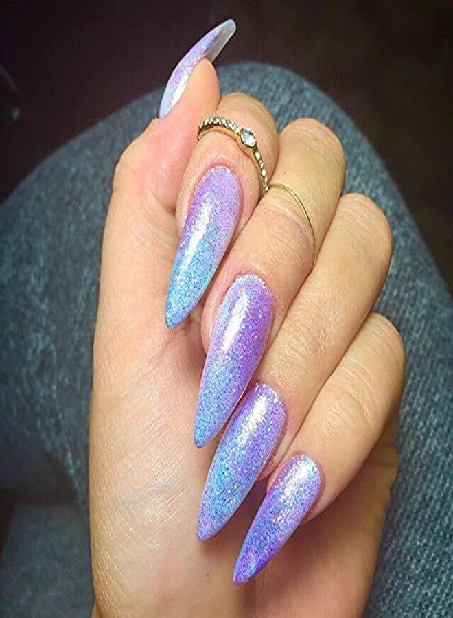 lele? Artificial Nails Set With Glue Acrylic fake/False Nails (Set Of 100 Pcs) with Artificial Nail Glue 3gm Reusable and 2 pkt of nailpolish remover wipes, - Image 5