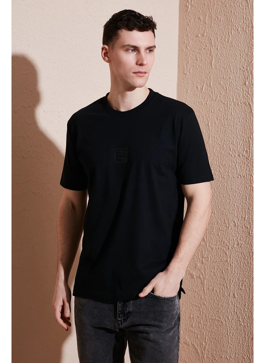 Buratti Cotton Regular Fit Crew Neck T Shirt Men's T Shirt 5902948