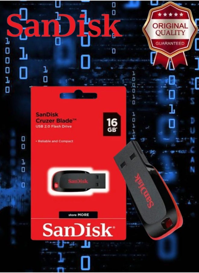 Sandisk 2 Pieces Sandisk Cruzer Blade USB 2.0 Flash Drive 16 GB  - Image 3