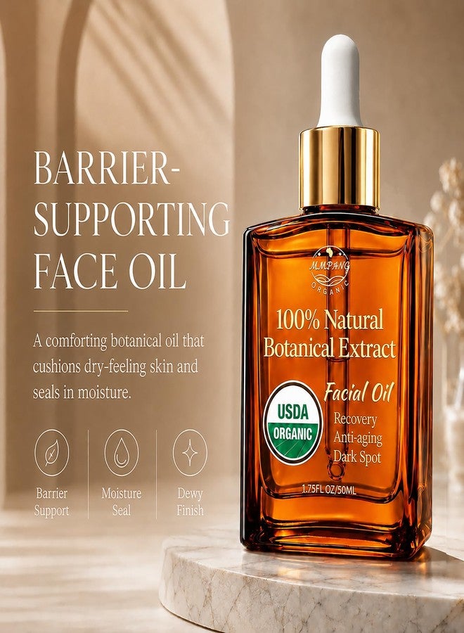 MMPANG Organic Recovery Face Oil, Barrier Support Lightweight Facial Oil, 1.7Fl Oz - Image 2