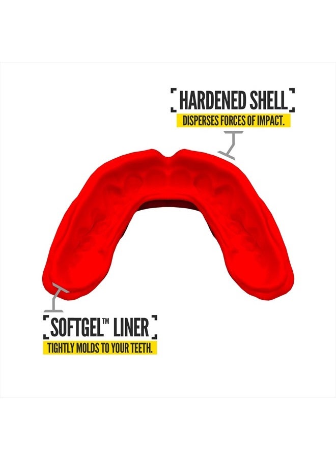 NXT NXTRND - 2 Pack Nxtrnd Rush Mouth Guard for Boxing and Other Sports (Red) - Image 1