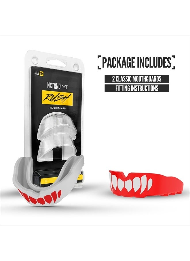 NXT NXTRND - 2 Pack Nxtrnd Rush Mouth Guard for Boxing and Other Sports (Red) - Image 1