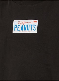 Styli Peanuts Printed Short Sleeve Oversized T-Shirt  - Image 4