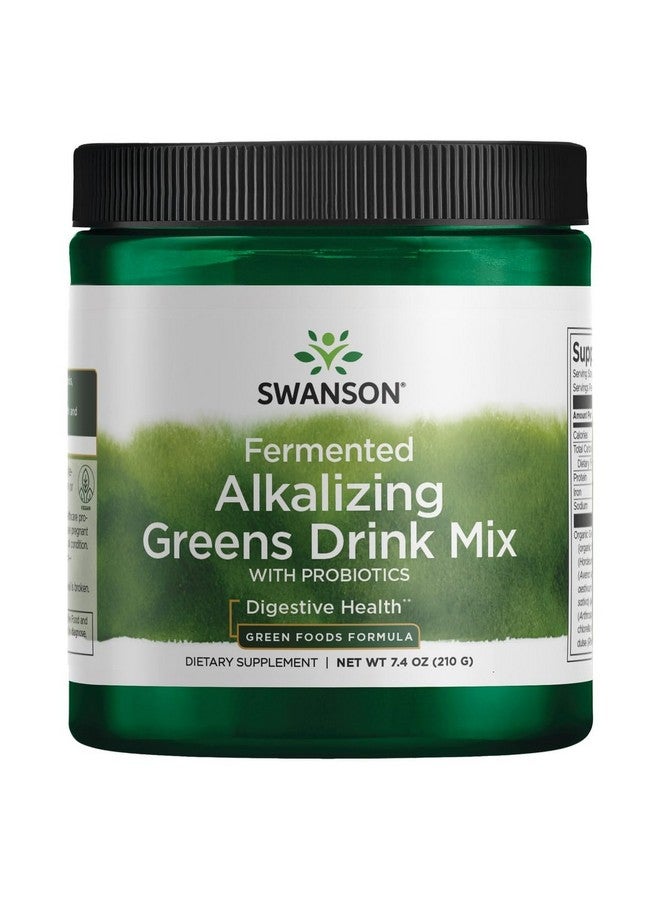 Swanson Fermented Alkalizing Greens Drink Mix 7.4 Ounce (210 g) Pwdr - Image 1