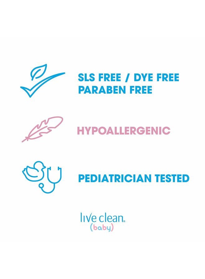 Live Clean Baby TEARLESS SHAMPOO & WASH Organic Eco Friendly 750 ml (25 fl oz) - Image 3
