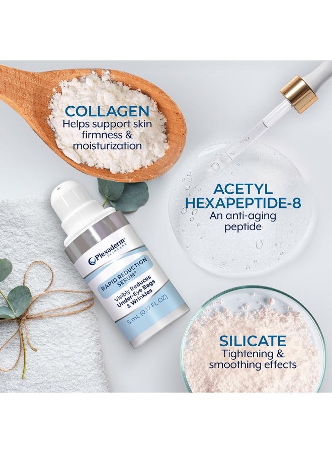 Plexaderm Rapid Reduction Eye Serum - Visibly Reduces Under-Eye Bags, Wrinkles, Dark Circles, Fine Lines & Crow's Feet Instantly, Anti Aging Wrinkle Remover for Face, Pump - Image 2