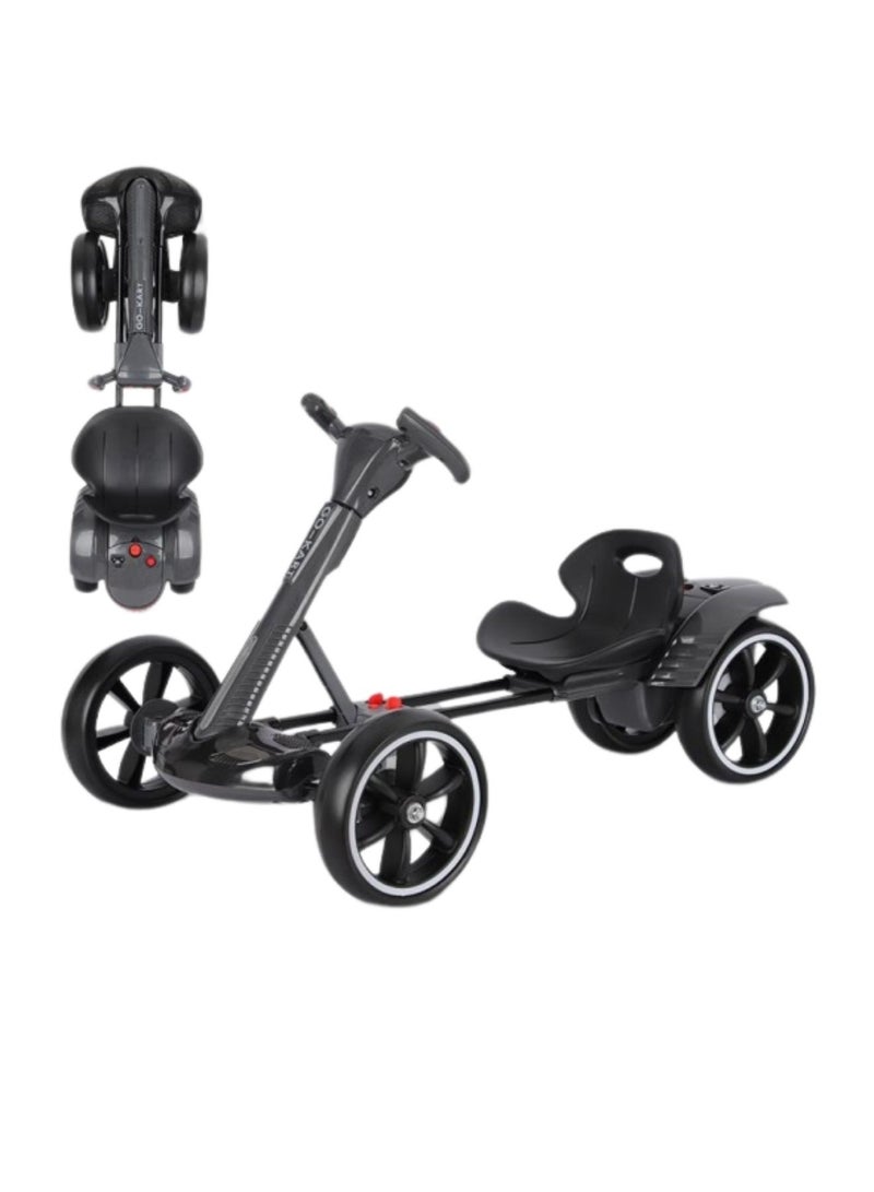 Foldable Electric Ride-On Car with Remote Control – 4-Wheel Kids Ride-On Toy | Safe & Sturdy Structure, Front Anti-Collision, Easy Steering, One-Motor, Dual-Battery | Supports Up to 50kg – Ages 4+ - Image 1