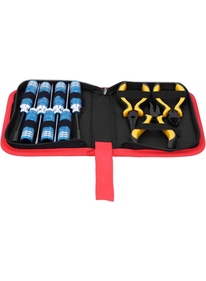 GGOOT High Speed Steel Repair Tool Set Hex Socket Pliers Screwdriver Household Hardware Tools for Model Airplanes  - Image 4