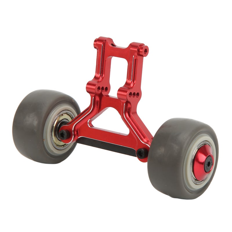 Rc Car Wheels Red Aluminum Alloy Plastic High Accuracy Load Bearing - Quiet Wear Resistant Rubber Rc Head Up Wheel for Off-Road Rc Racing - Image 4