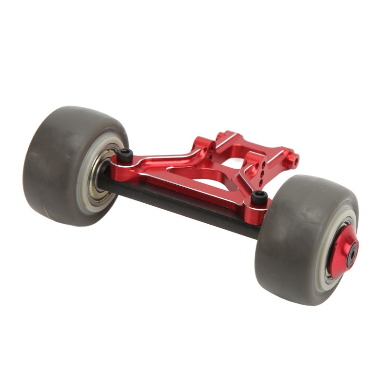 Rc Car Wheels Red Aluminum Alloy Plastic High Accuracy Load Bearing - Quiet Wear Resistant Rubber Rc Head Up Wheel for Off-Road Rc Racing - Image 2