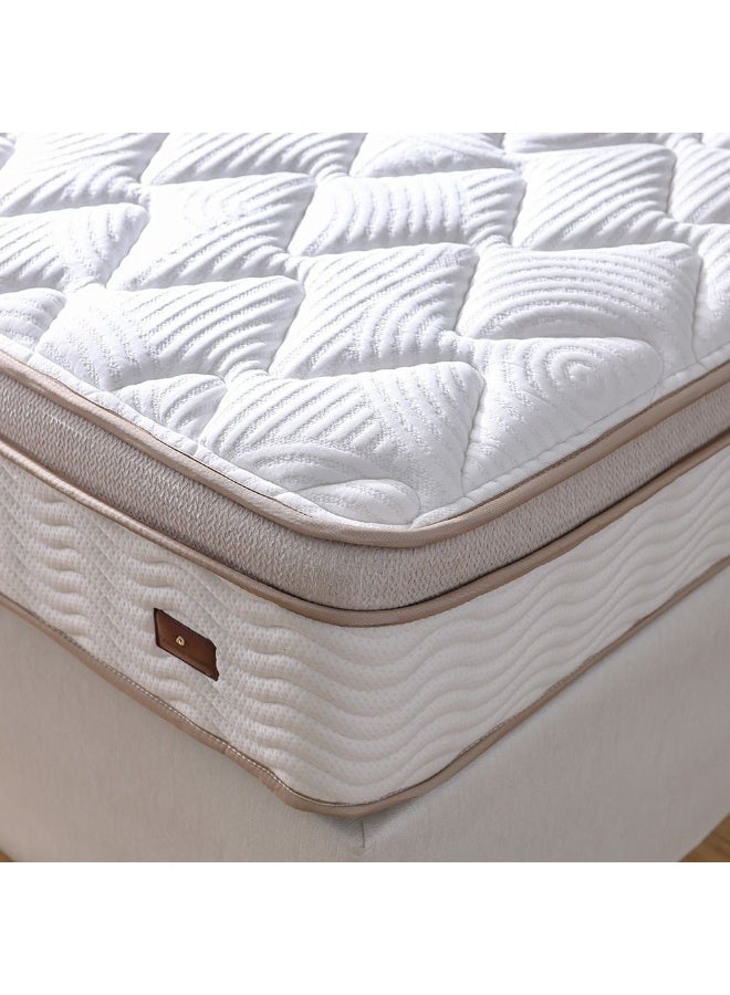 DANUBE HOME Ortho New High Resilience Foam 7 Zone Latex Pocket Spring King Mattress - 180x200x30 cm - With 15-Year Warranty - Image 1