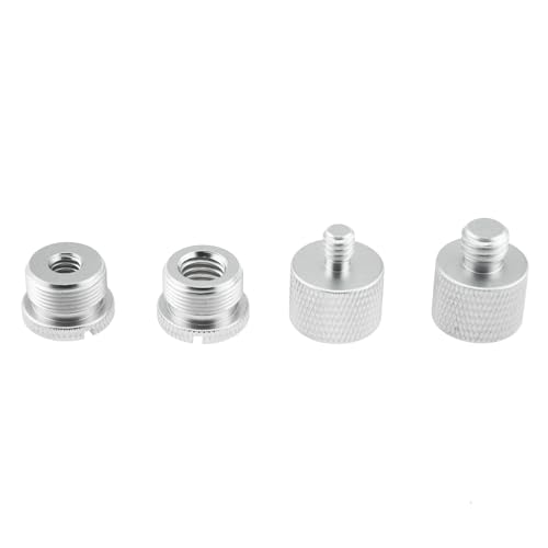 TAODAN 8PCS Black and Silver Aluminum Alloy Microphone Adapter Screws Set Tripod Adaptor Suitable for Shockproof Camera Mounts - Image 3