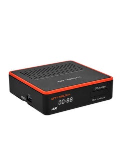 GTMEDIA GT COMBO جهاز استقبال صندوق التلفزيون الذكي أندرويد 9.0 2 جيجابايت + 16 جيجابايت 4K مشغل الوسائط جهاز استقبال بث الفيديو الرقمي يدعم 2.4G/5G واي فاي ثنائي النطاق