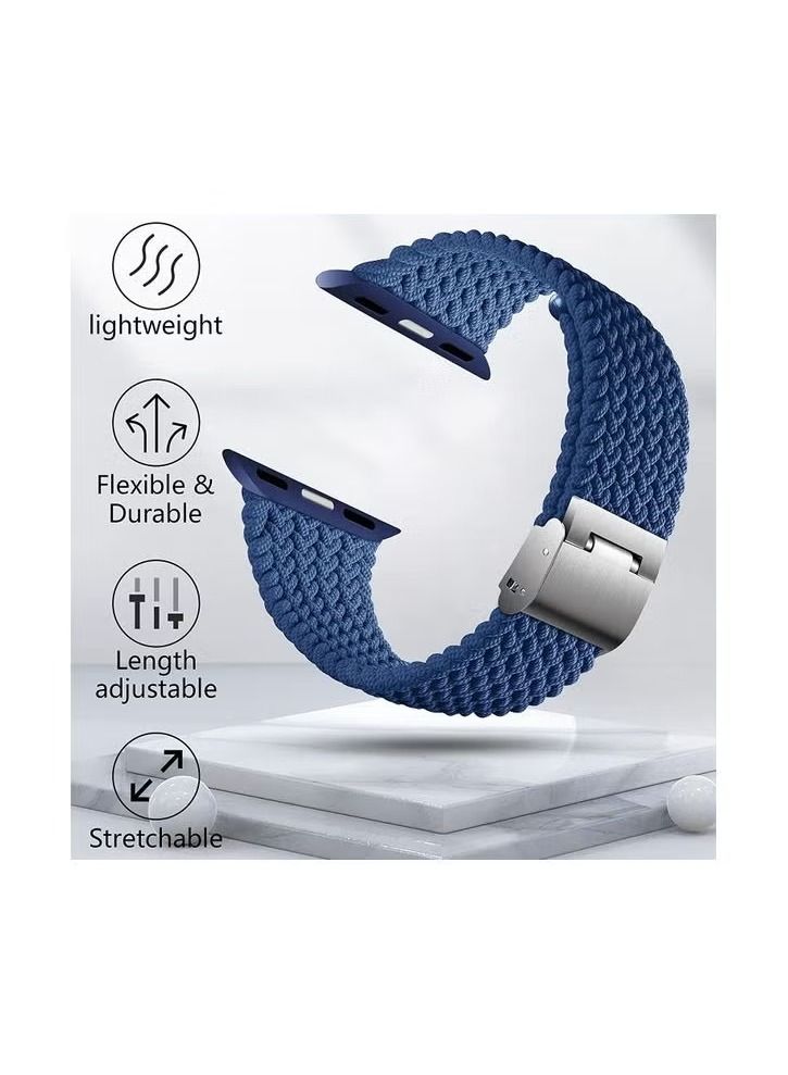 IAF Nylon Solo Loop Strap Compatible with Apple Watch 44/42mm SE /Series 7/6/5/4/3/2/1 - Image 2