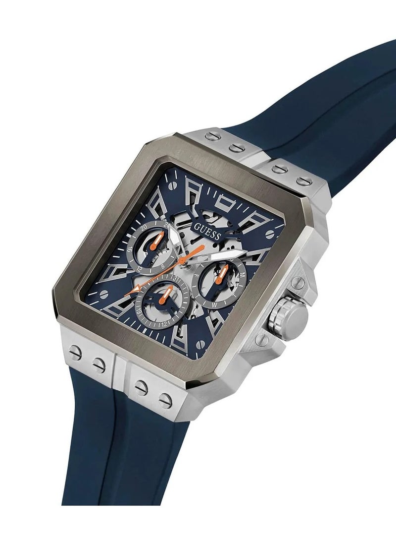 جس ساعة GUESS للرجال باللون الأزرق الداكن متعددة الوظائف - GW0637G1 - Image 3