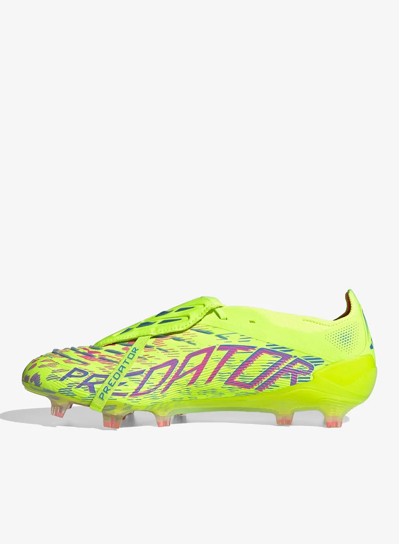 Adidas Lucid Lemon / Lucid Pink / Blue Fusion Predator Elite Fold-Over Tongue Firm Ground Boots  | Best Price UAE