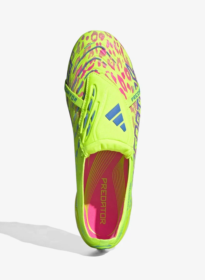 Adidas Lucid Lemon / Lucid Pink / Blue Fusion Predator Elite Fold-Over Tongue Firm Ground Boots  | Best Price UAE