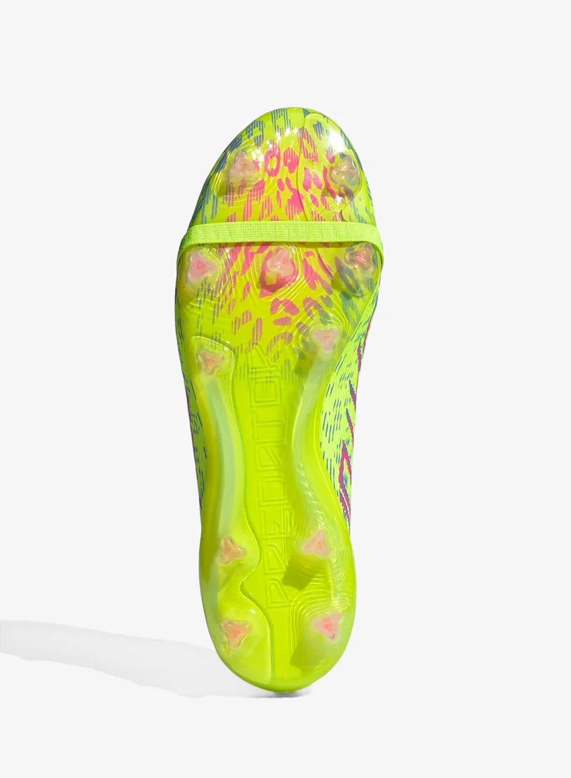 Adidas Lucid Lemon / Lucid Pink / Blue Fusion Predator Elite Fold-Over Tongue Firm Ground Boots  | Best Price UAE