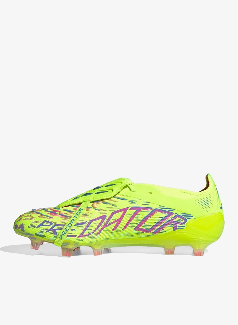 Adidas Lucid Lemon / Lucid Pink / Blue Fusion Predator Elite Fold-Over Tongue Firm Ground Boots  | Best Price UAE