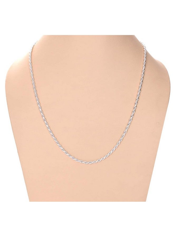 Clara Sterling Silver Silver and Chain Necklace for Men (White, 13.5 gm) - Image 2