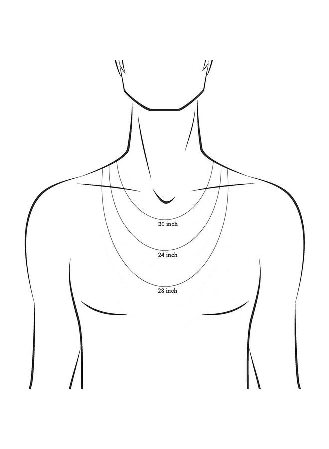 Clara Sterling Silver Silver and Chain Necklace for Men (White, 13.5 gm) - Image 5