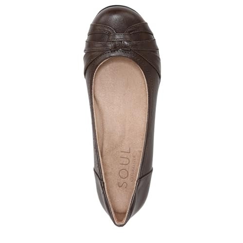 Naturalizer Soul Women's Gift Ballet Flat Brown 8 W - Image 5