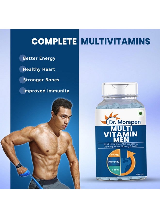 Dr. Morepen د. موريبين متعدد الفيتامينات للرجال | معزز للطاقة والمناعة | عبوة 60 قرص من 2 - Image 2