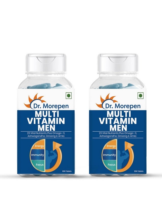Dr. Morepen د. موريبين متعدد الفيتامينات للرجال | معزز للطاقة والمناعة | عبوة 60 قرص من 2 - Image 1