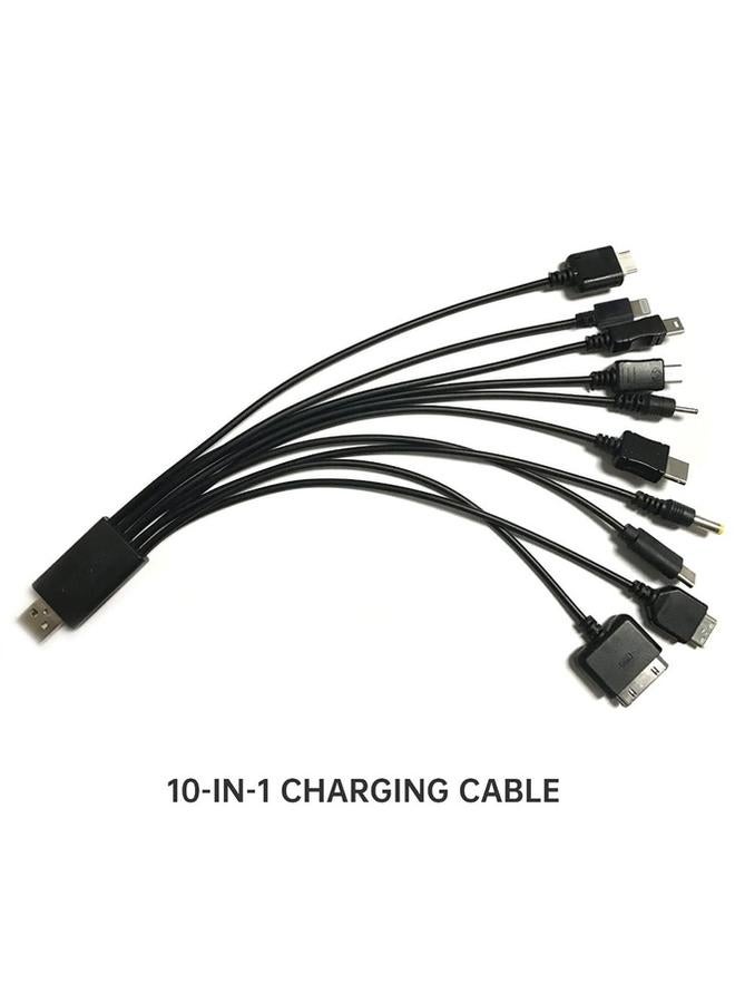 Solar Lighting System 10W Solar Panel 4LED Bulbs With 10 In 1 Charging Cable Control Box With Built In Battery - Image 4