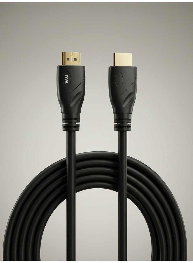 WELLMAX WM HDMI Cable 3 Meter High Speed 4K Ultra HD Video Cable HDMI to HDMI for TV Laptop Monitor Gaming Console Projector Long Durable WELLMAX HDMI98 - Image 2