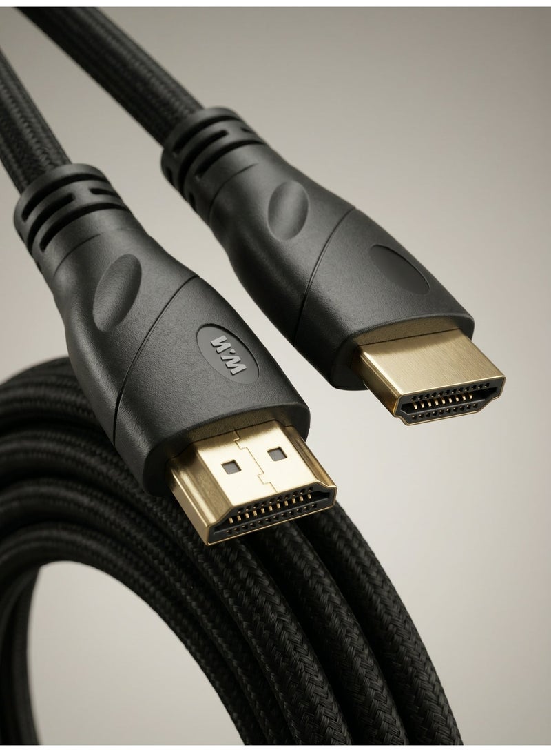 WELLMAX WM HDMI Cable 3 Meter High Speed 4K Ultra HD Video Cable HDMI to HDMI for TV Laptop Monitor Gaming Console Projector Long Durable WELLMAX HDMI98 - Image 3
