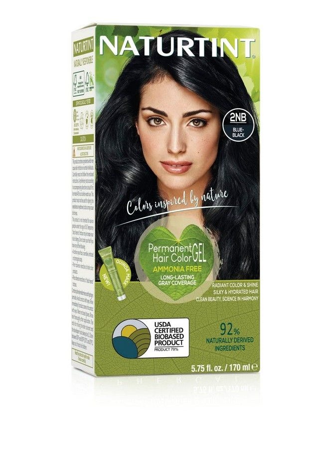 NATURTINT Permanent Hair Color 2Nb Blue Black (Pack Of 1) Ammonia Free Vegan Cruelty Free Up To 100% Gray Coverage Long Lasting Results  - Image 1