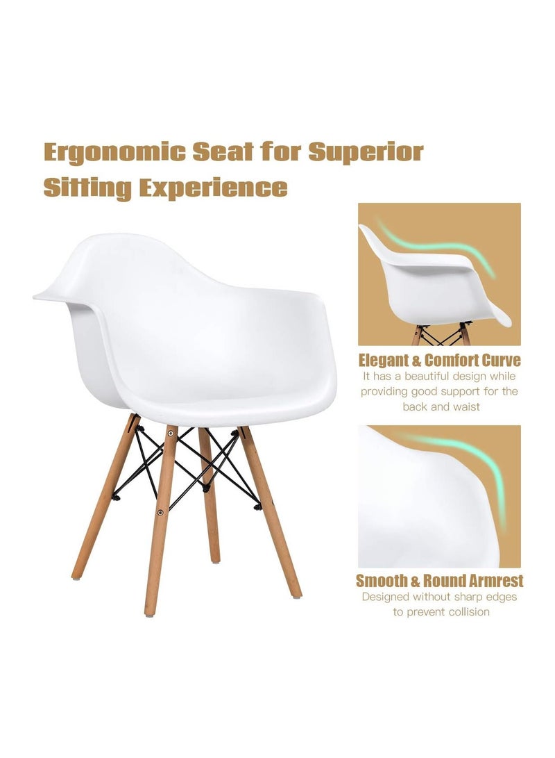 Mahmayi كرسي بذراعين Mahmayi Ultimate Eames Style DAW - أبيض  - Image 4