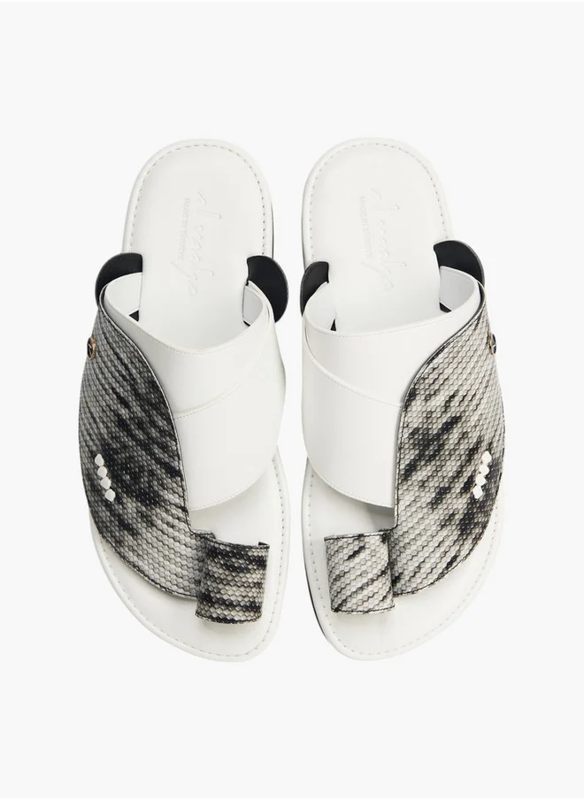 Al Waha Men's Arabic Sandals with Toe Loop - Ramadan Collection