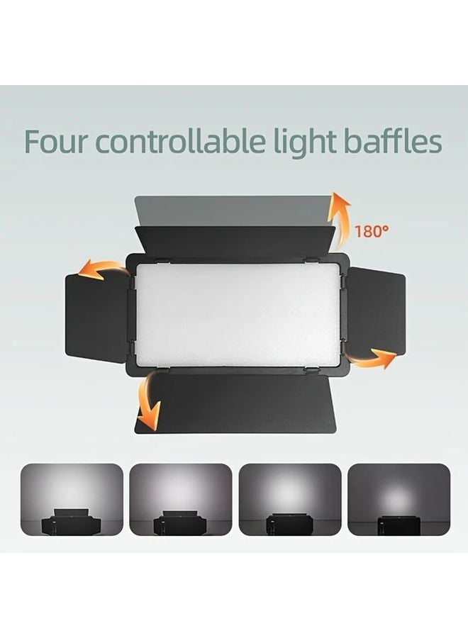6 Inch LED Square Ring Light RGB Multicolor Adjustable Clamp USB Rechargeable Portable - Image 4
