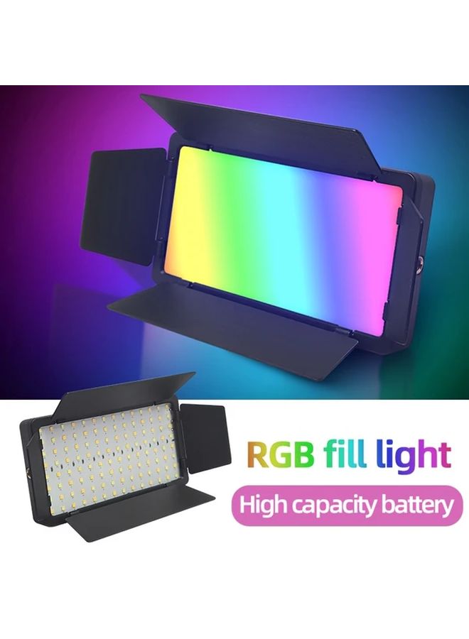 6 Inch LED Square Ring Light RGB Multicolor Adjustable Clamp USB Rechargeable Portable - Image 1