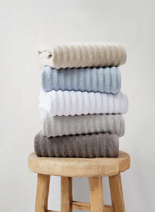 TRULY SOFT Zero Twist White Cotton 6-Piece 6 Piece Set Towel, Solid Color Themed, for Men and Women, Oeko-TEX Certified Confidence - Image 5