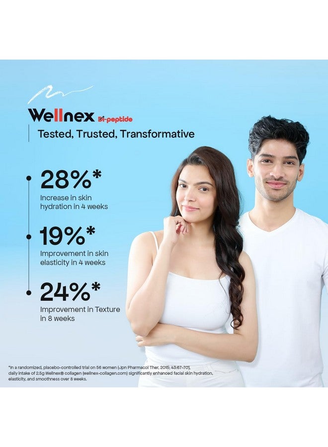 GLUTONE Glutone-Revive Effervescent Collagen Tablets - 2500 mg Wellnex Di-Peptide Marine Collagen|Supports Skin Hydration, Elasticity, Smooth Texture | For Men & Women | 20 Blueberry Flavour Tablets - Image 4