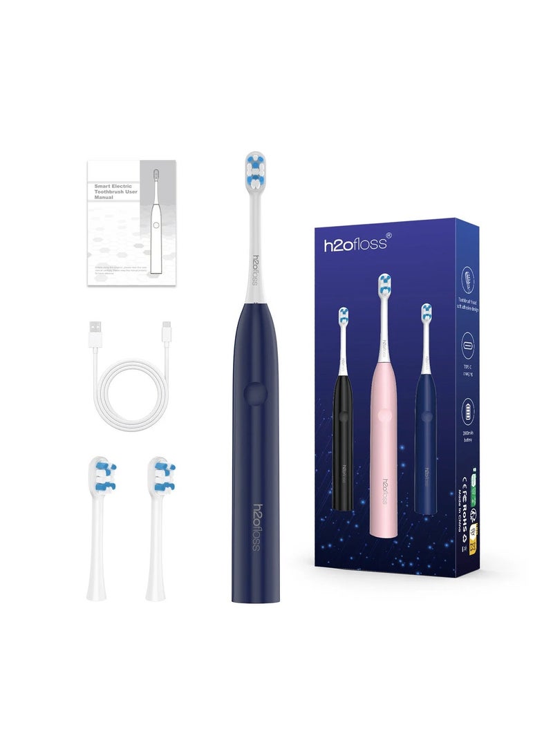 إتش تو أو فلوس h2ofloss 2025 New Electric Toothbrush Ultrasonic Oral Cleaning Long-lasting Intelligence-blue - Image 1