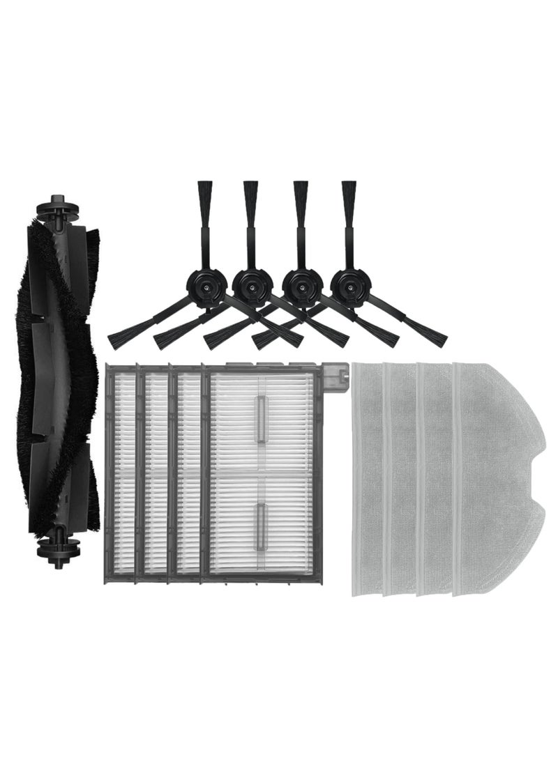 XICEN 13 Replacement Kits for Eufy Clean X8 Pro Robot Vacuum Cleaner, Accessories include 1 Main brush, 4 Side Brushes, 4 Filters, 4 Mop Pad  - Image 1