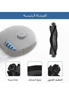 اكسيسن 13 طقم تبديل لمكنسة روبوت Eufy Clean X8 Pro، تشمل الملحقات 1 فرشاة رئيسية 4 فرشاة جانبية 4 فلتر 4 ممسحة  - Image 2