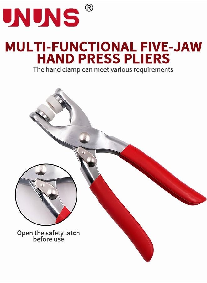 200-Sets Snap Fastener Kit Metal Snaps Buttons Set with Fastener Pliers Press Tool Kit Perfect for DIY Crafts Clothes Hats and Sewing